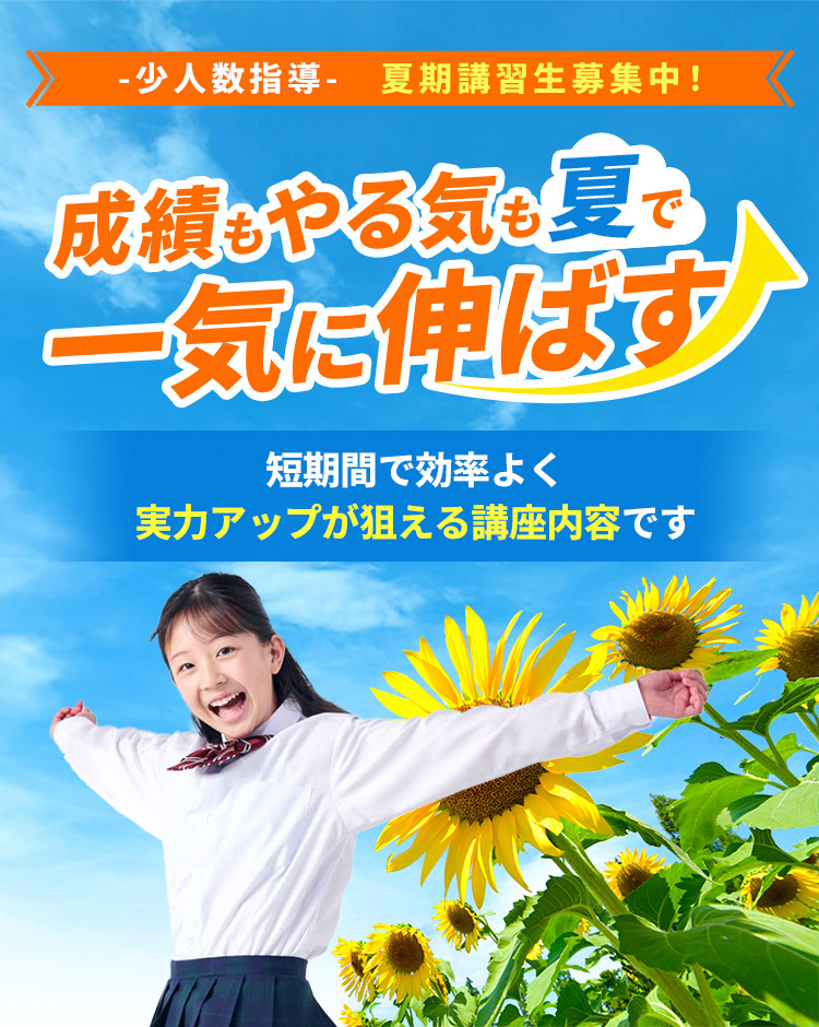 萌昇ゼミ　夏期講習生募集中！