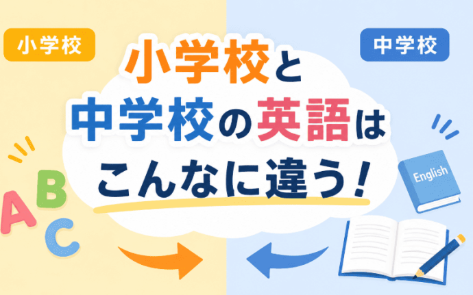 小学校と中学校の英語はこんなに違う